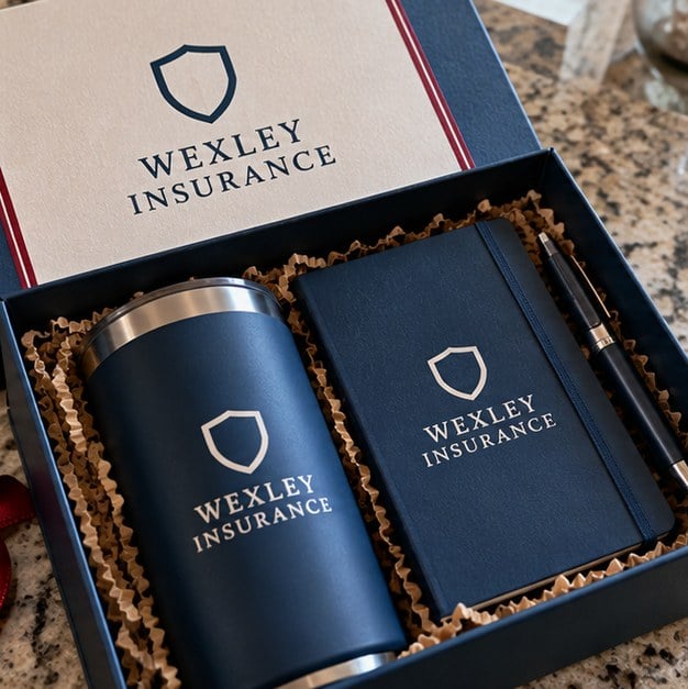 Customer photo of a custom Christmas gift box